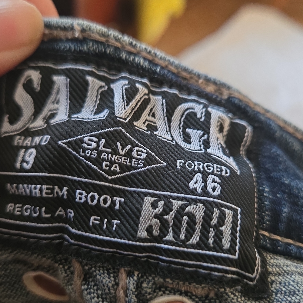 Buckle Salvage Supply Co Mayhem Bootcut Jeans Mens 36R Regular Fit - Picture 4 of 8